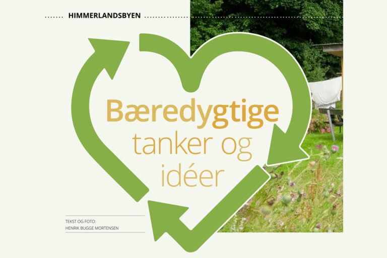 Artikel om Bæredygtige tanker og ideer i magasinet DerUdad nr. 6 2020