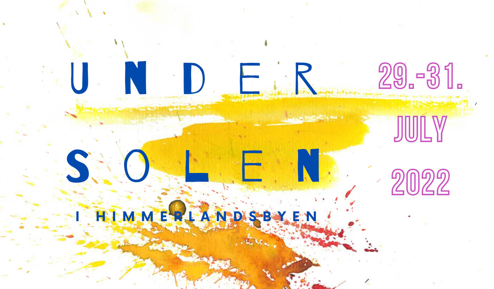 Kom til "Under Solen Festival" 29-31 juli 2022